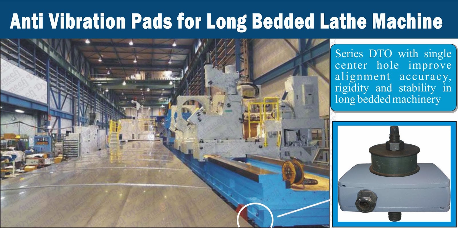 Dynemech Systems Vibration Control Dynemech Lathe Leveling Jacks and