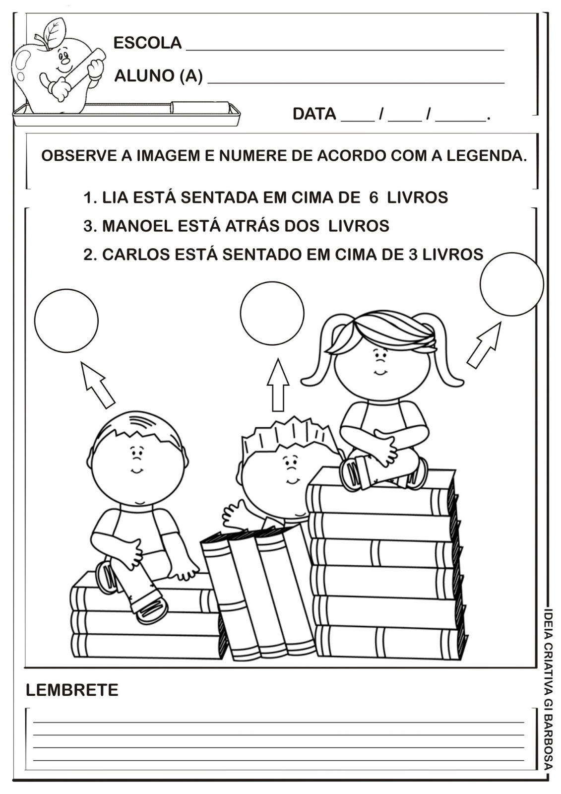 Atividade volta às aulas