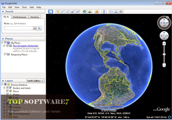 google earth windows 7