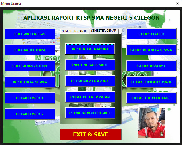 EXCELSHARINDO APLIKASI RAPORT KTSP ALL IN ONE