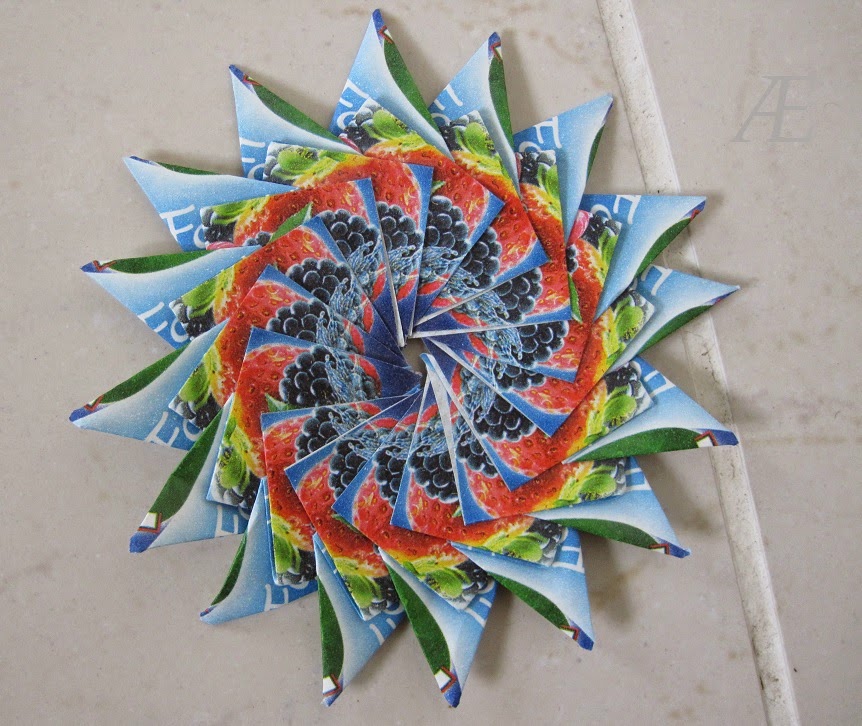 16 moduler i stedet for 8 DIY origami stjerne