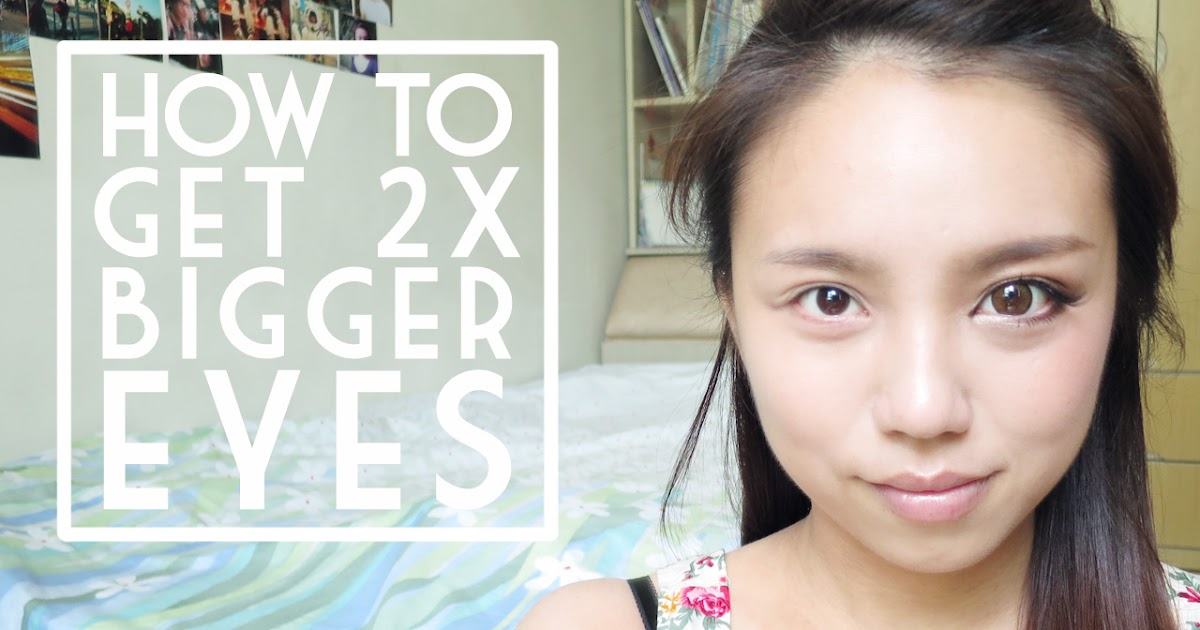 HOW TO enlarge your eyes with makeup! (with video tutorial) MADOKEKI
