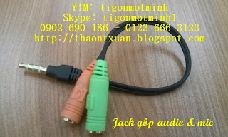 Jack chuyển 2.5, 3.5, 6.3 và dây cáp nối dài cho tai nghe, loa