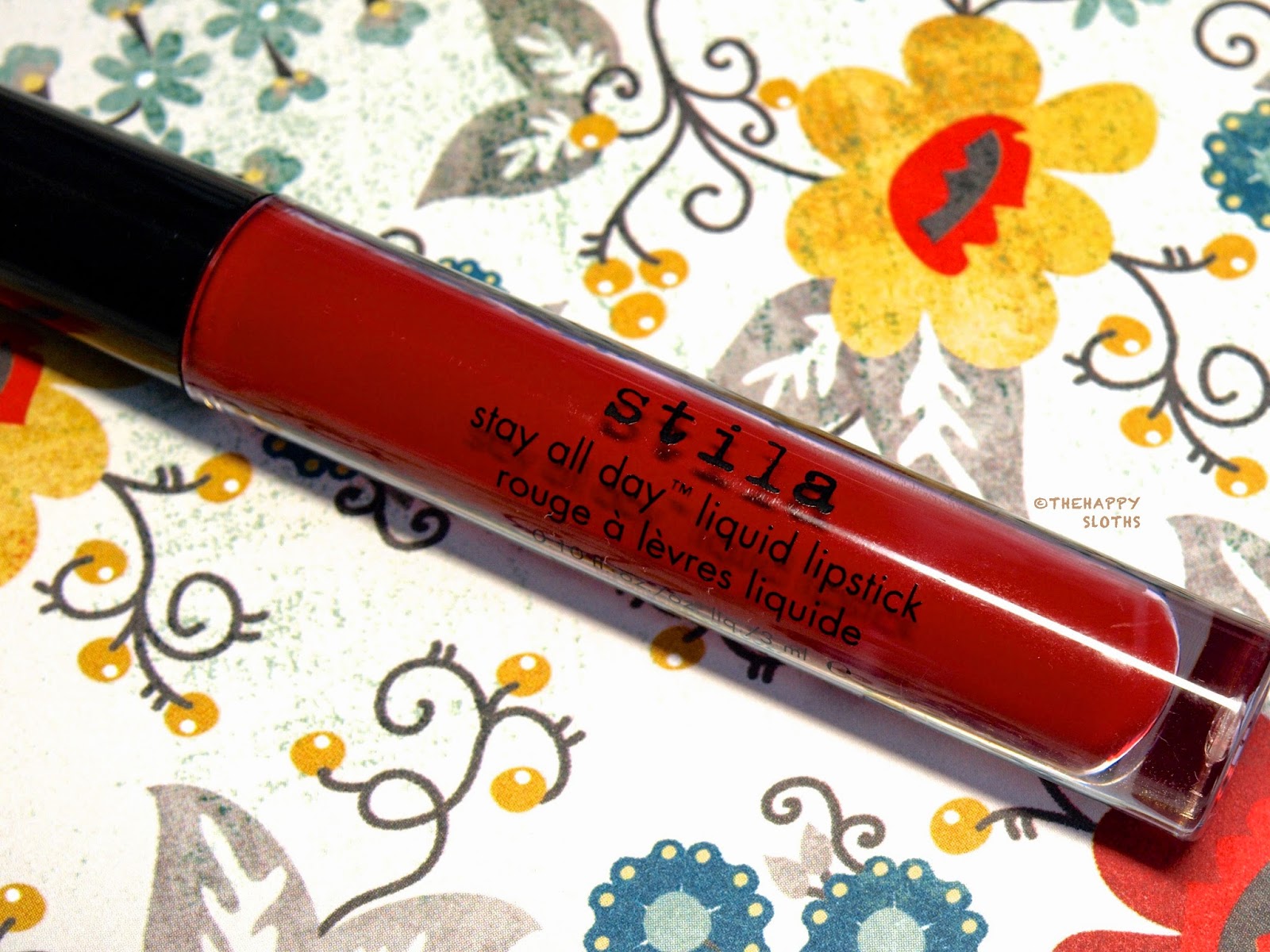 Stila Stay All Day Liquid Lipstick in "Fiery": Review and Swatches