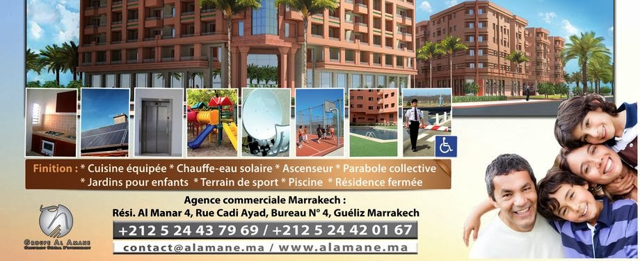 Groupe Al Amane: Vente Appartements à Marrakech et Agadir