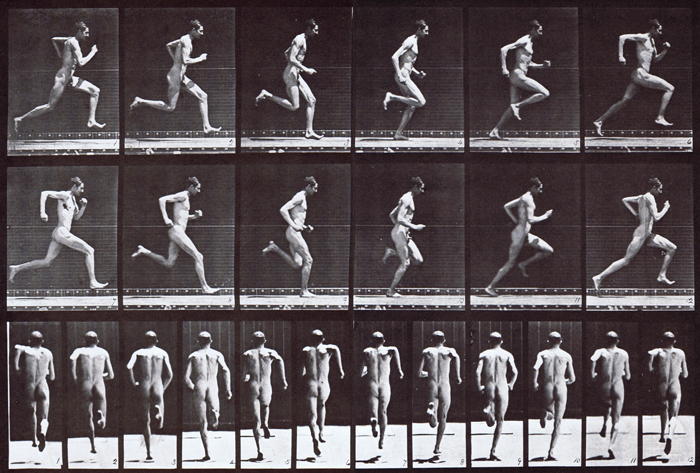 Go Feet Running on Screen (1) Muybridge�s Runner, 1887
