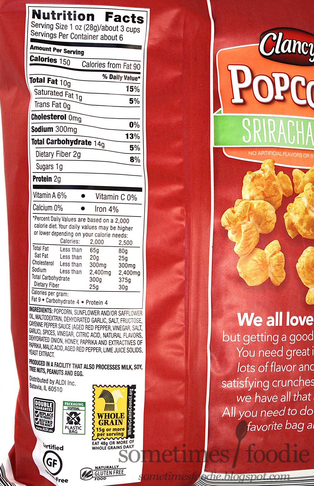 Sometimes Foodie Sriracha Lime Popcorn Aldi