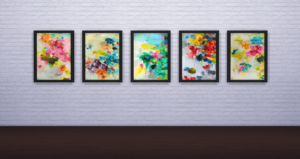 My Sims 4 Blog Separated Canvases and Frames by EditSim