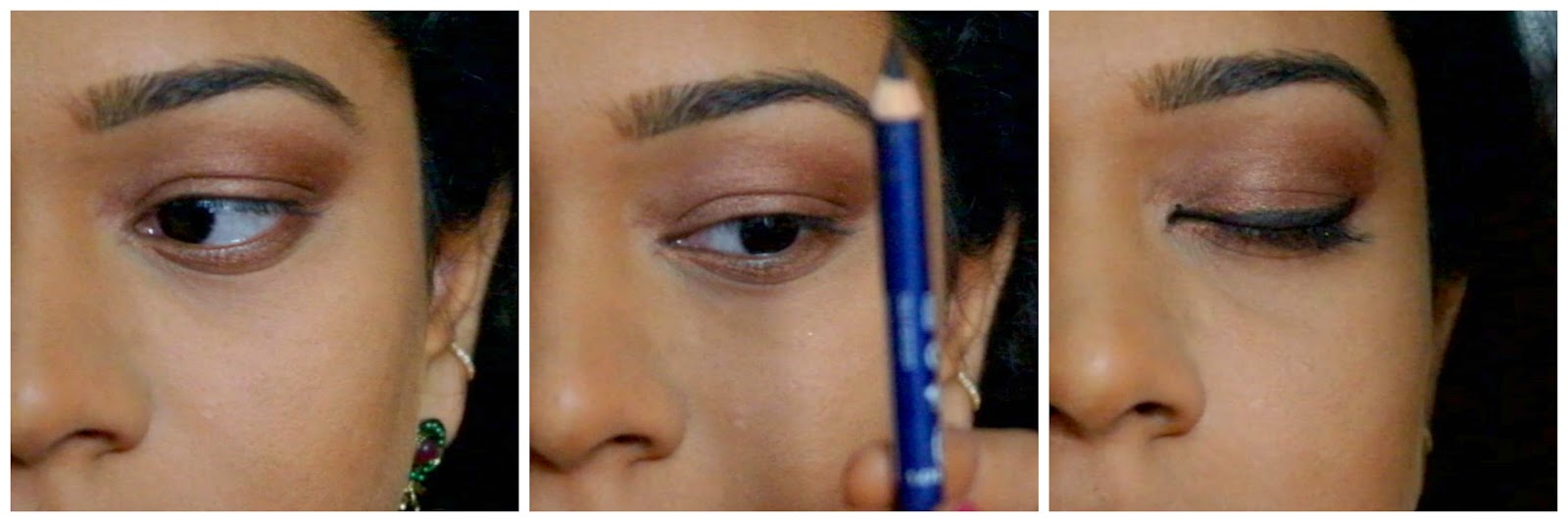 Eyeshadow Application using only eyeliner pencils Crazy for Cosmetics