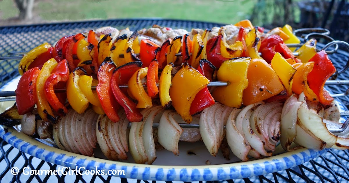 Gourmet Girl Cooks Grilled Chicken Kabobs & Happy Autumn!