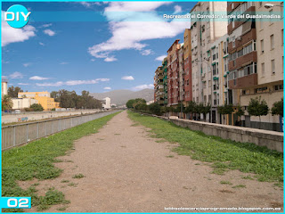 Imagen con el cielo azul - Corredor Verde del Guadalmedina