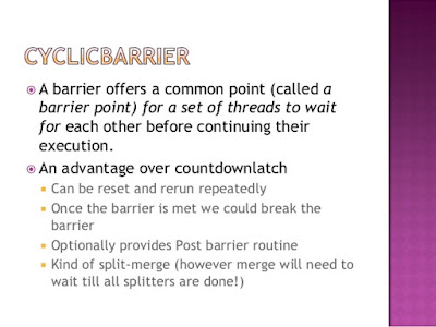 Java CyclicBarrier Example 