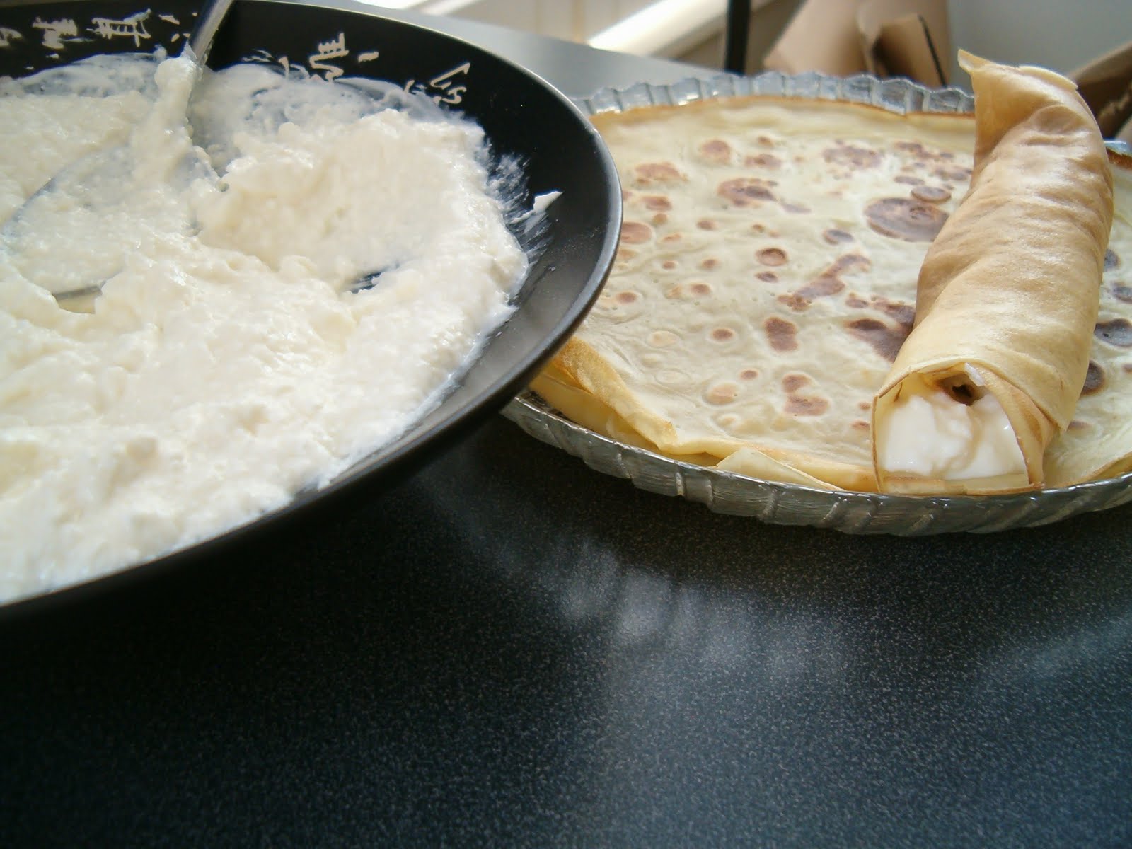 of the Crepes Hungarian cottage cheese palacsinta