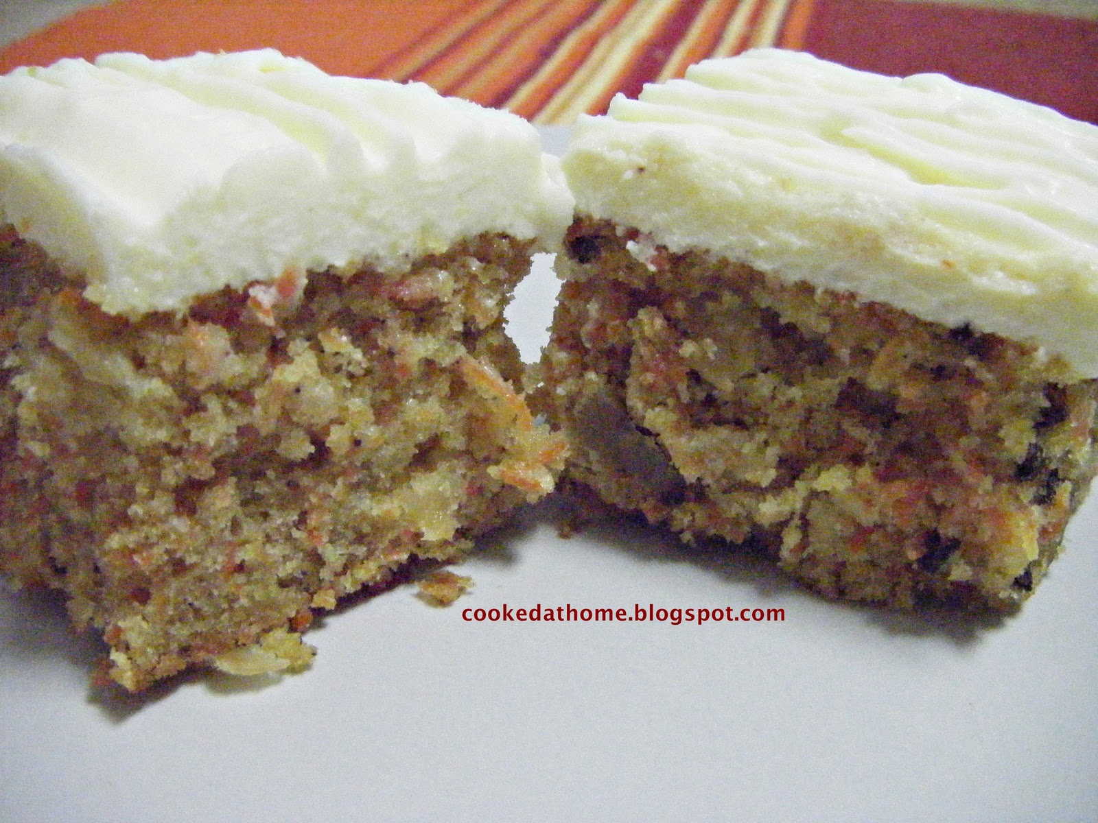 Cooking @ Home: Carrot Cake with Cream Cheese Frosting