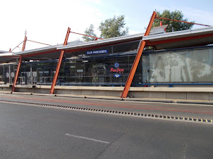 "Ellis Park North Rea Vaya " bus stop in Johannesburg.