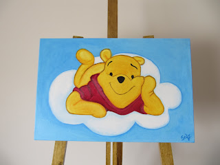 pintura em tela winnie the pooh
