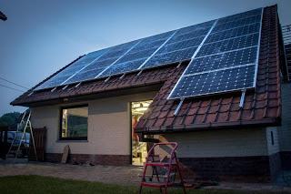 Residential Solar Farm on House Roof in Belgium
