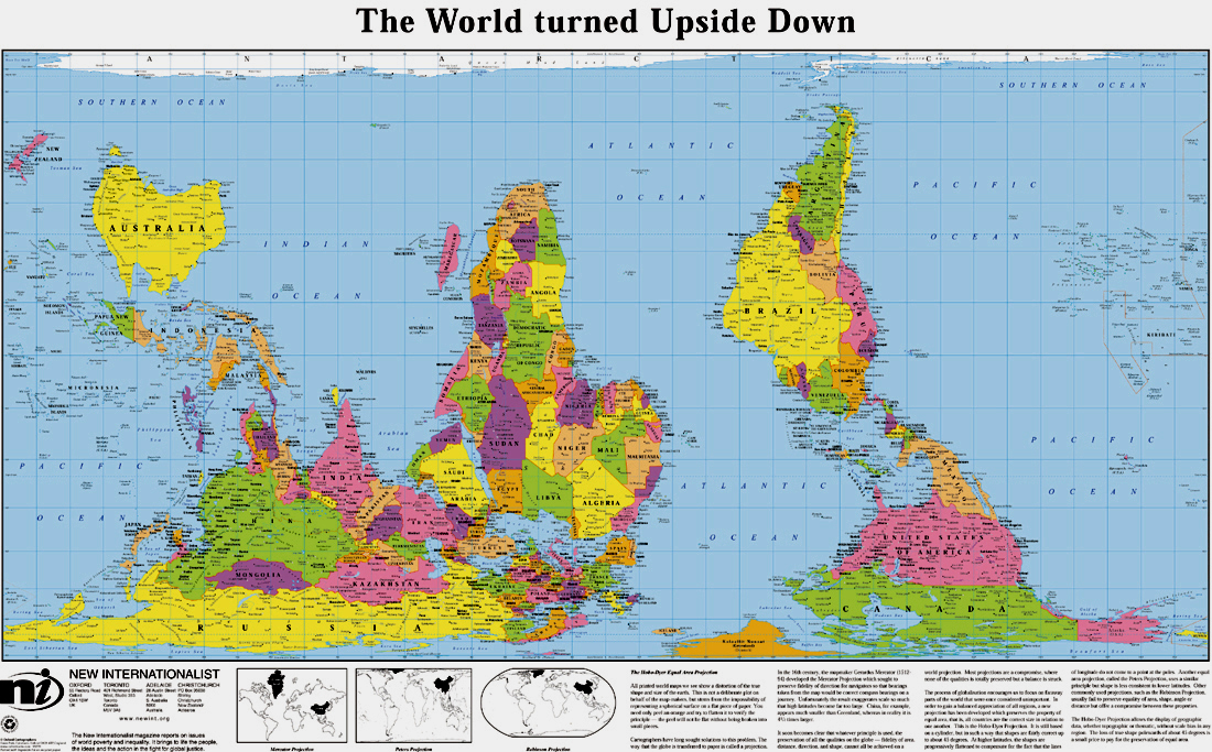 Upside World Map