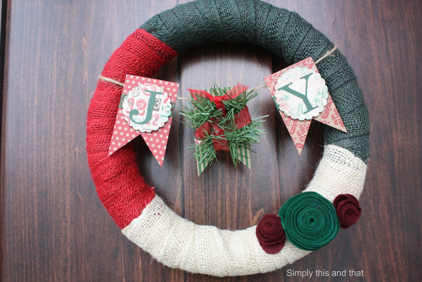 Simply This and that Joy Wreath