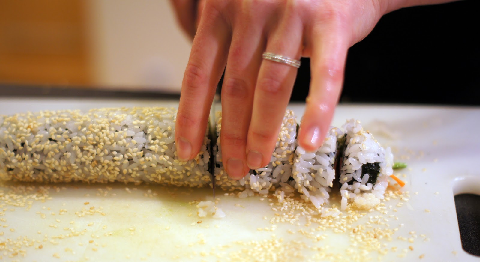 Sutton Grace vegetable sushi roll