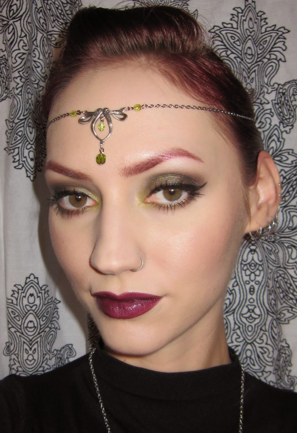 Glitter is my Crack Lime, Olive and Brown Eye Makeup Look