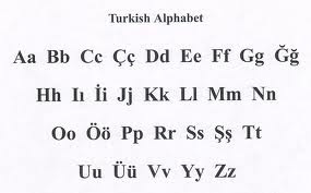 turkish alphabet