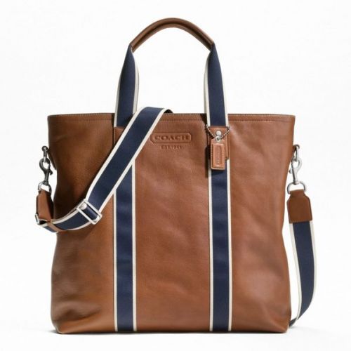 NWT Coach Men Heritage  Leather Utility Convertible Tote Bag F70560 448