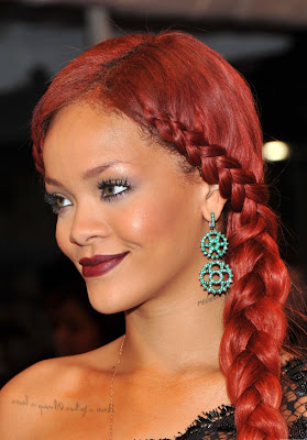 Rihanna French Braid Hairstyles