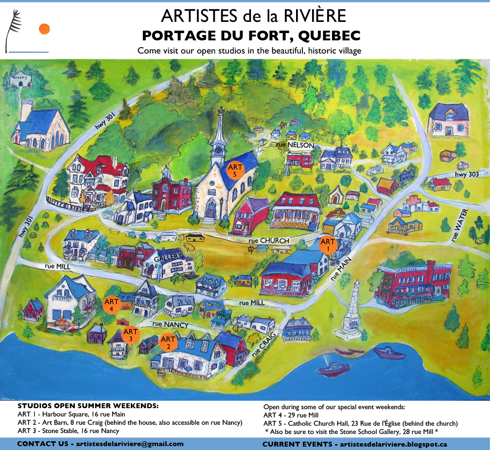Artistes de la Rivière Map of Portage du Fort