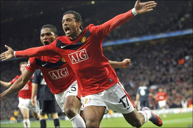 Nani Celebrating