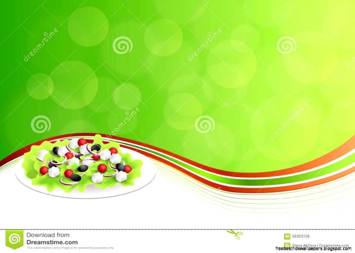 Abstract Background Food Greek Salad Tomato Feta Cheese Green Abstract Background Food Greek Salad Tomato Feta Cheese Green