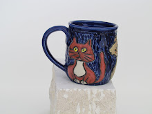 Blue Cat mug Sold