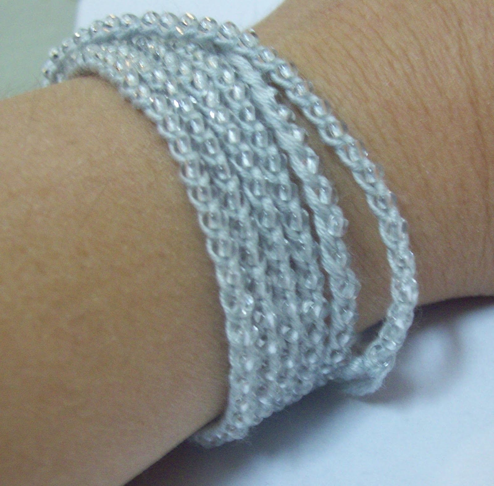 The Philosopher's Wife Beaded Crochet Wrap Bracelets