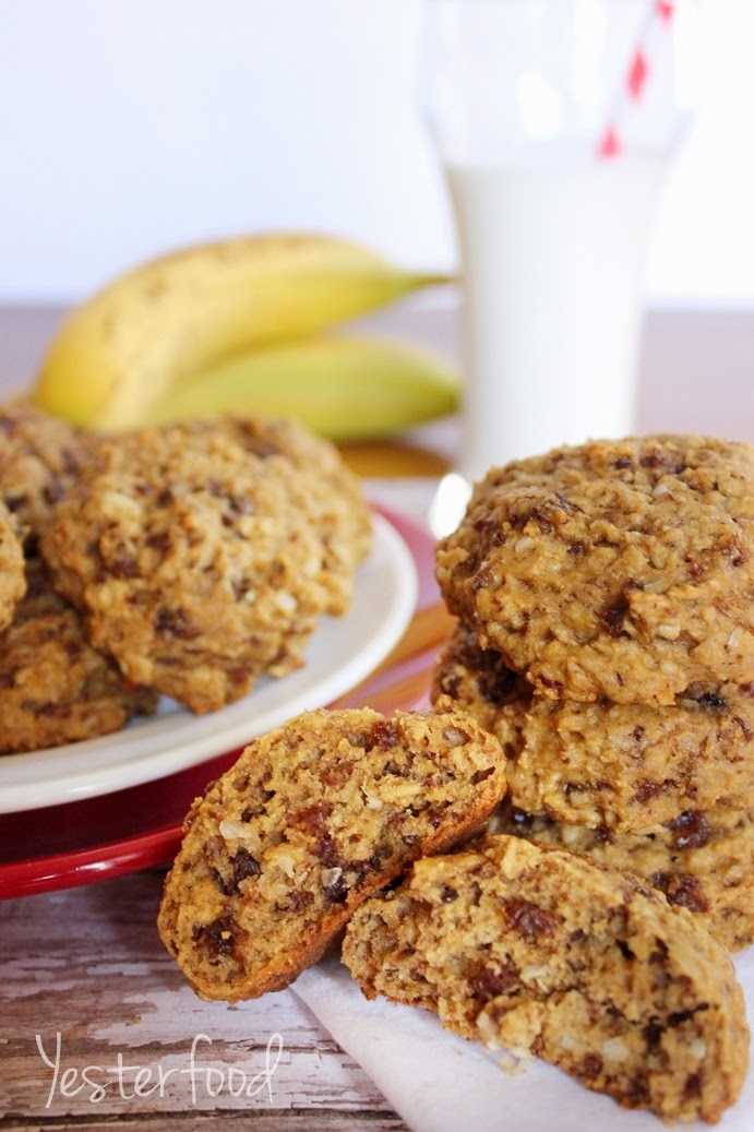 Yesterfood : Banana Oatmeal Breakfast Cookies