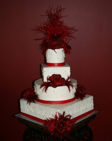 Wedding Cakes Black And White