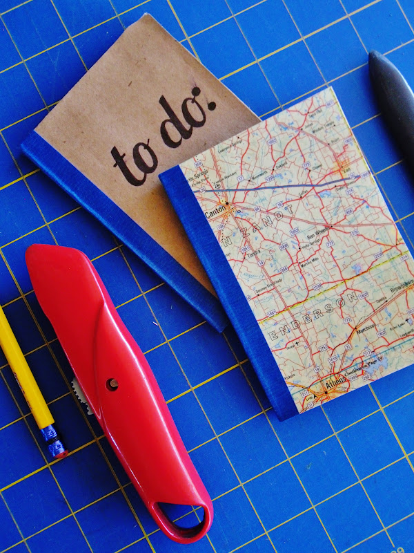 sketchy notions Paper Bag Notebook diy