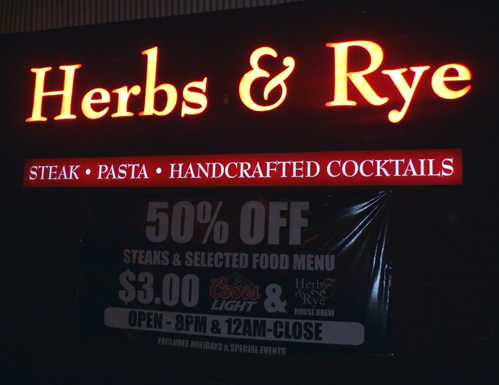 Blog 1627 Herbs and Rye, Las Vegas 11/26/2011