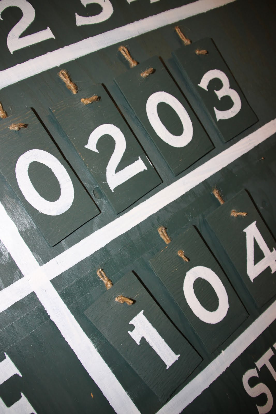 That Village House Baseball Scoreboard {Wall Art}