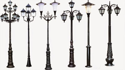 Cột đèn trang trí chiếu sáng sân vườn