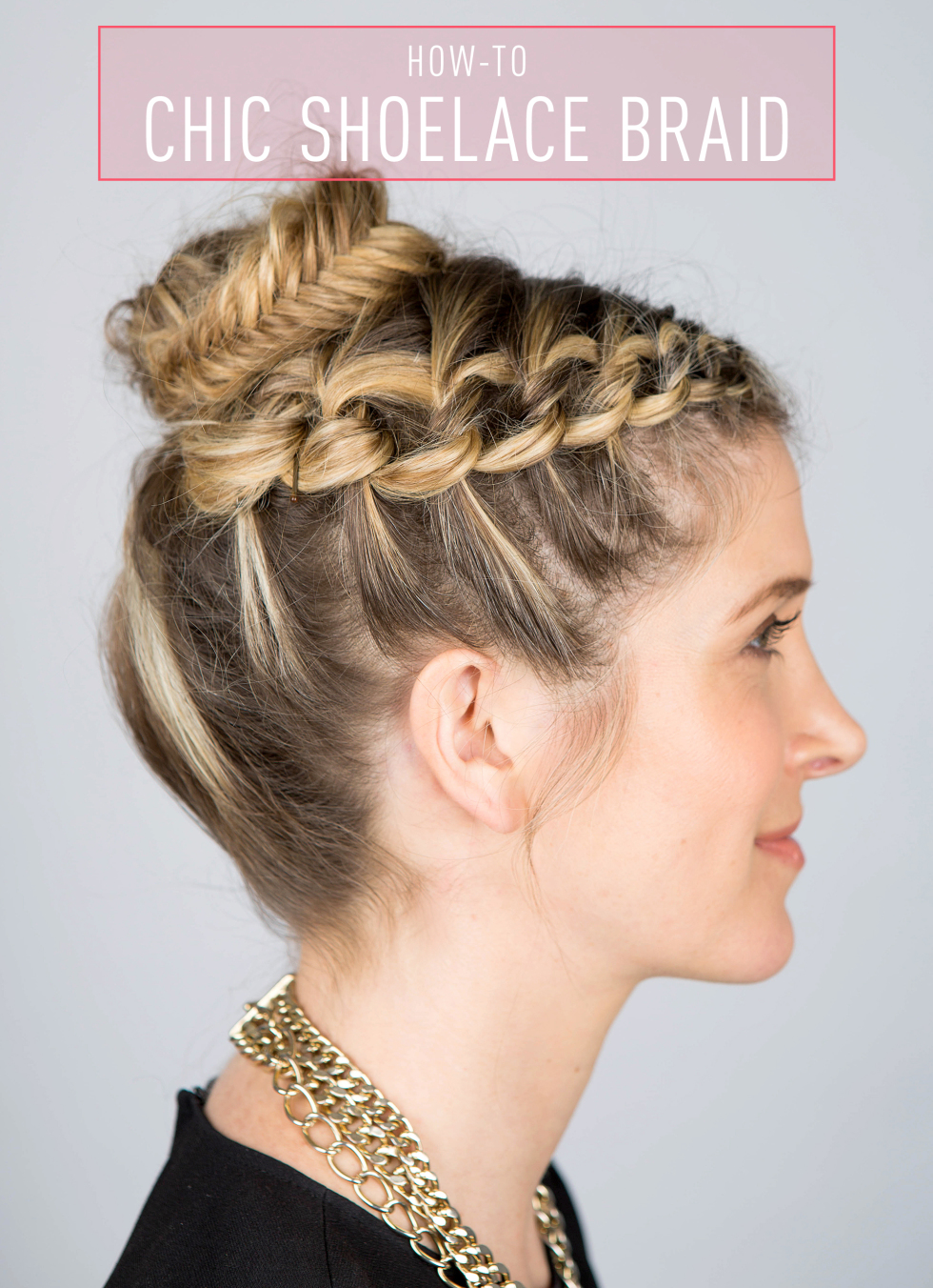 HowTo Chic Shoelace Braid Fashion and beauty magazine