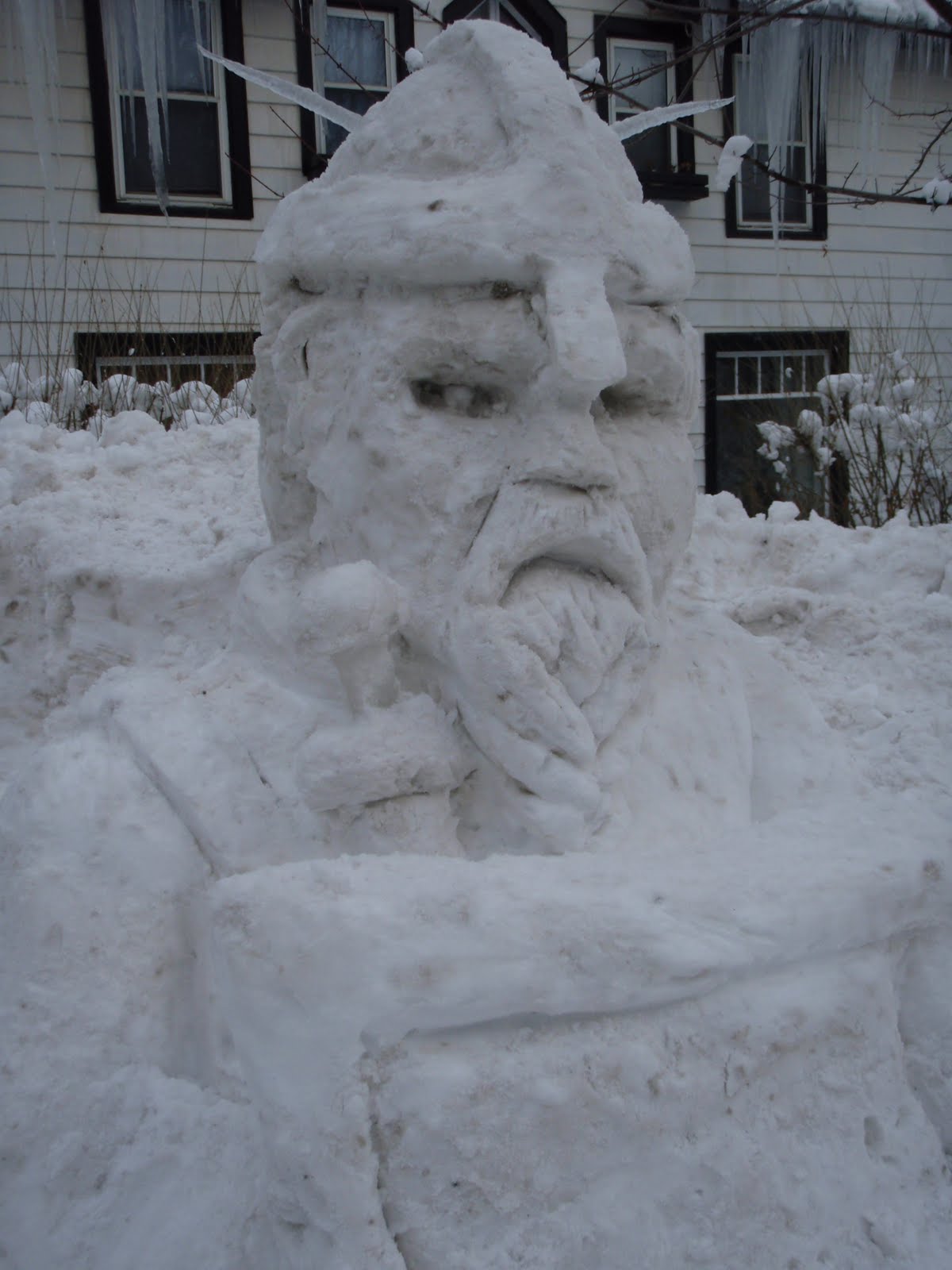The Whim of the Great 2611 Viking Snow Sculpture