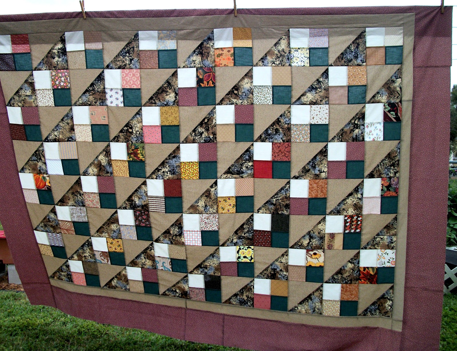ZafuChi Another Jacob's Ladder Quilt Top