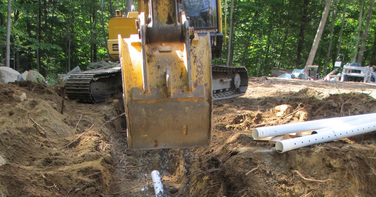 Beech House Distribution box and leach field