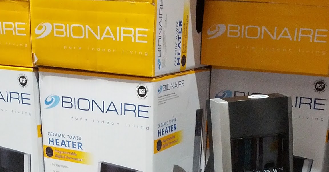 Bionaire Digital Ceramic Tower Heater Costco Weekender