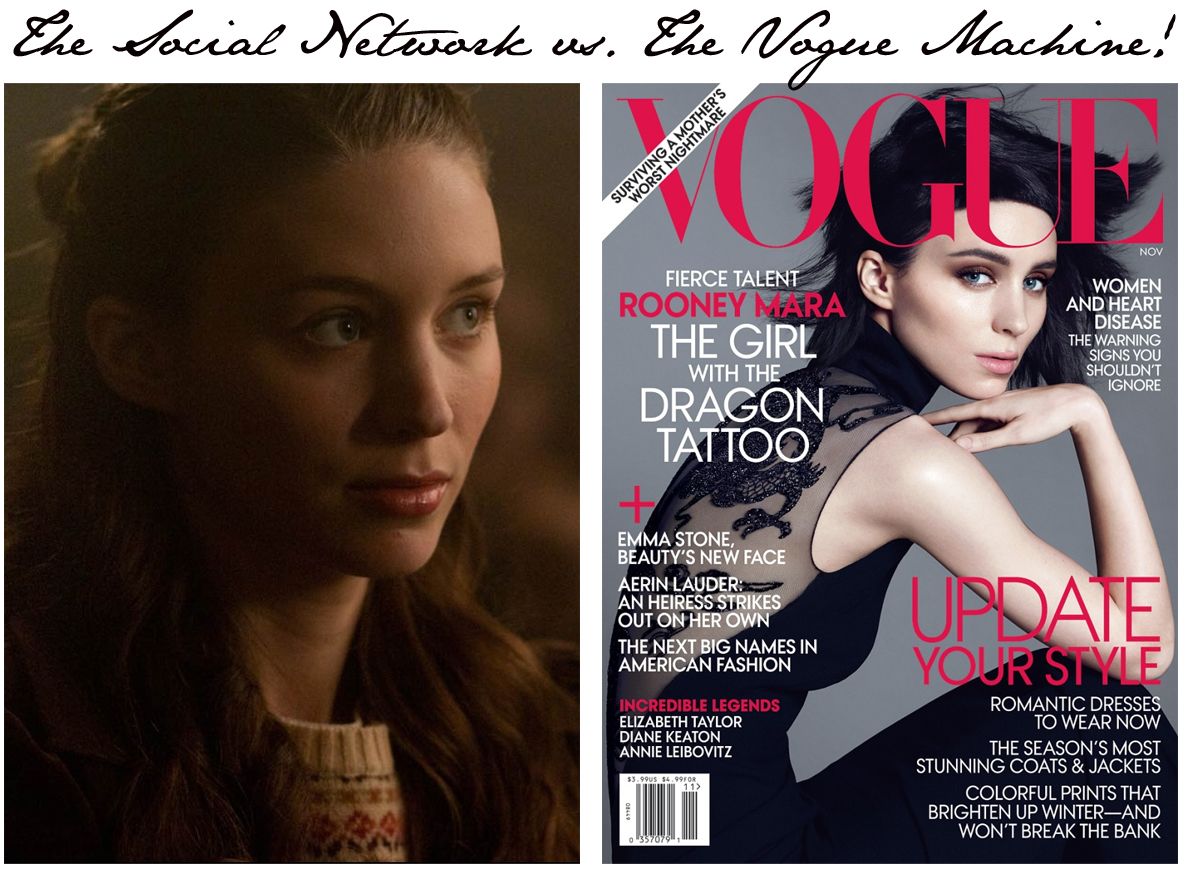 Did you know...Rooney Mara, Vogue's cover girl, was in the Social Network?