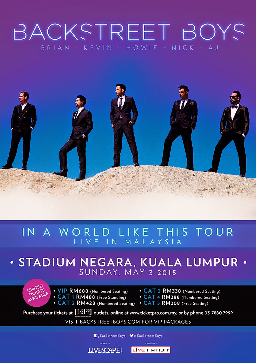 Event] BACKSTREET BOYS "IN A WORLD LIKE THIS" TOUR Live In Malaysia