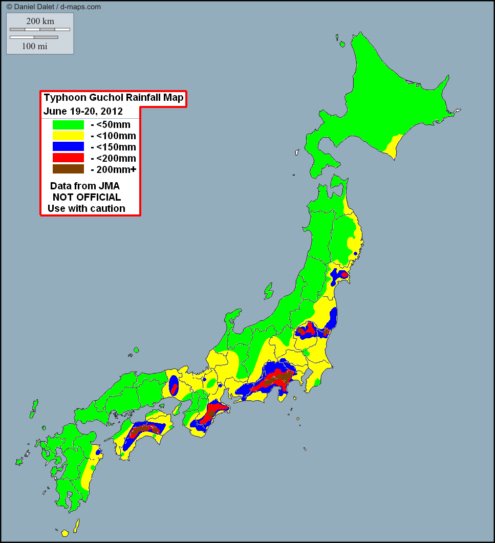 A Climate Map Of Japan Map