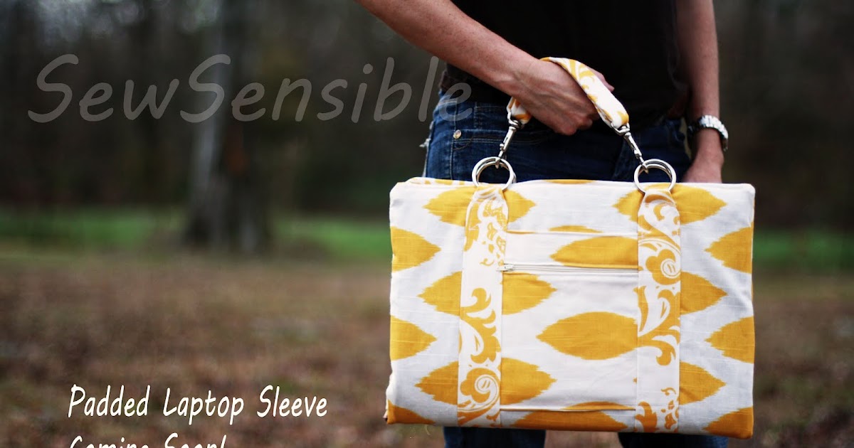 Children's Boutique Sewing Patterns Padded Laptop Sleeve Bag Sew