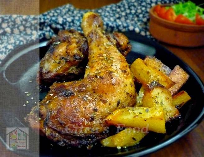 Citra's Home Diary Smoked Paprika Roasted Chicken and potato