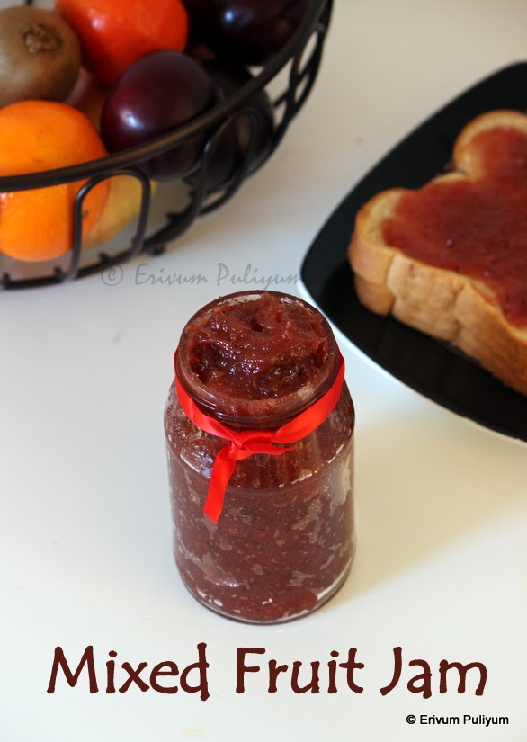 Erivum Puliyum Mixed Fruit Jam (Homemade)